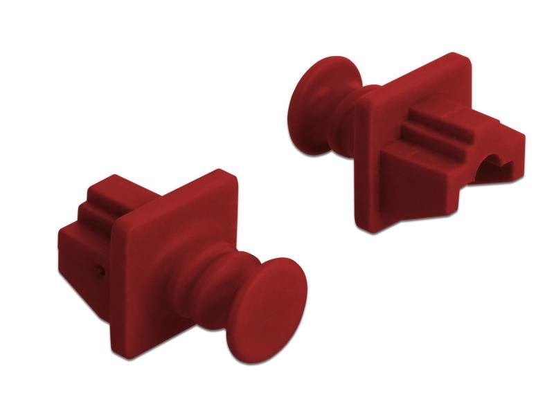 Delock Blindstecker/Staubschutz RJ45 10 Stück Delock Staubschutz für RJ45 Buchse 10 Stück rot
