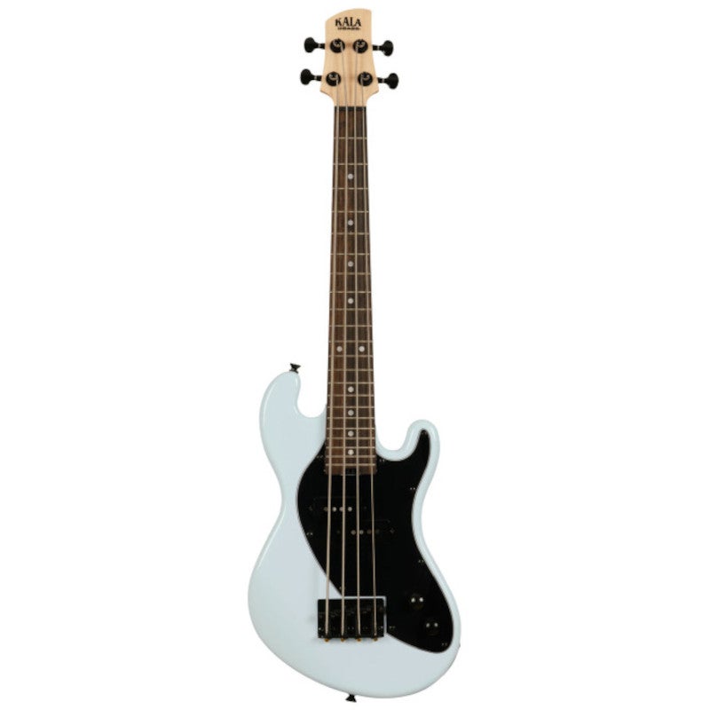 Kala Solid Body 4-String Fretted U-Bass Powder Blue elektrische basgitaar met gigbag