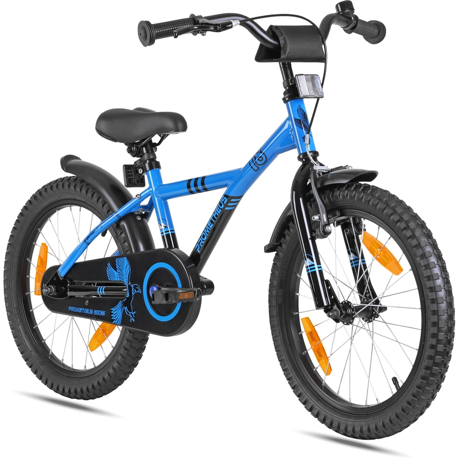 PROMETHEUS BICYCLES® HAWK Kinderfahrrad 18 , Blau-Schwarz
