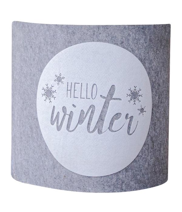 Windhager Deko-Filz-Topfschutz Hello Winter,