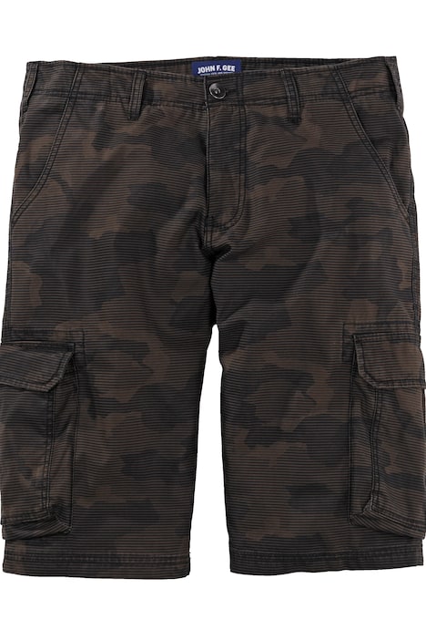 John F. Gee Cargo-Bermuda, Camouflage, Regular Fit, bis 74,