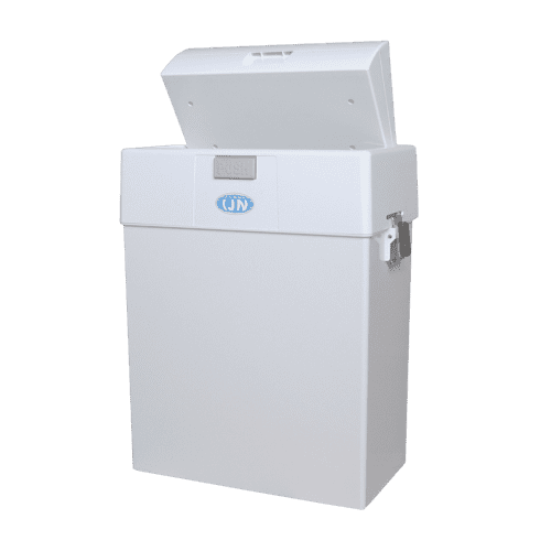 Poubelle plastique compacteur 15L blanc PROP