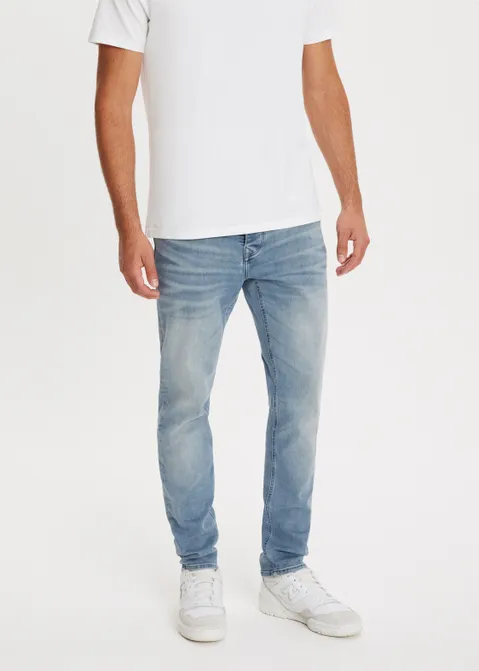 Heaton modern regular jeans blauw (DUSTYBL)