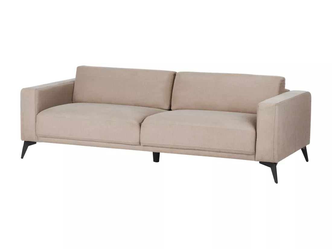 Canapé 3 places en tissu taupe ANGE