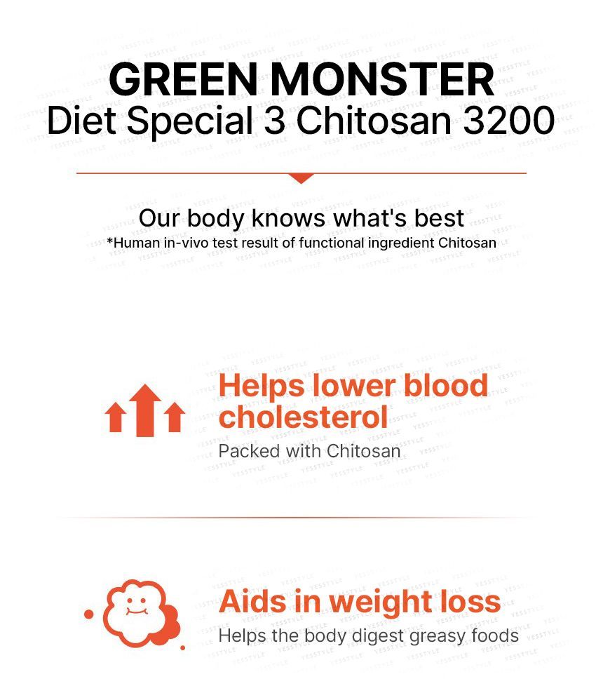 GREEN MONSTER - Dieet Special 3 Chitosan 3200