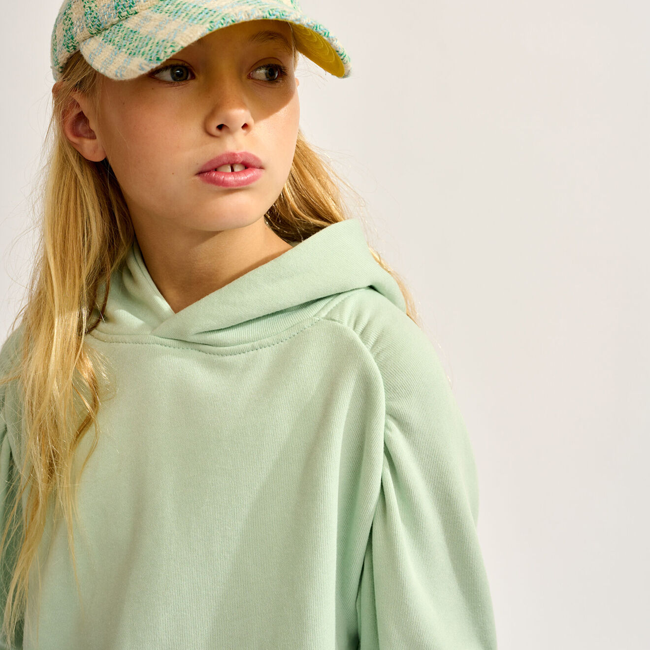 Bellerose Sweat à capuche Flounce opale