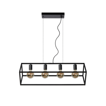 Lucide hanglamp Fabian zwart 80x28 cm (lxb)