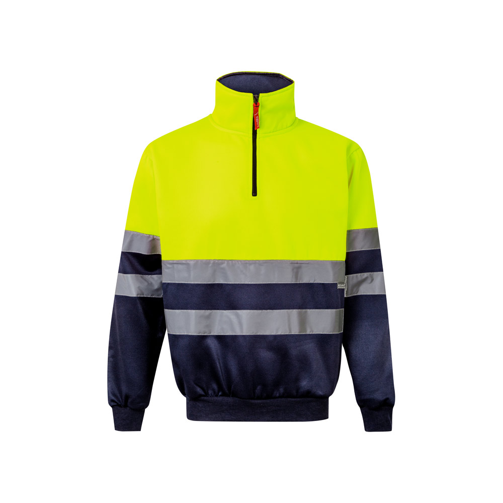 Velilla 36101 - Sweatshirt bicolore (300g/m²) en polyester éponge (100%)
