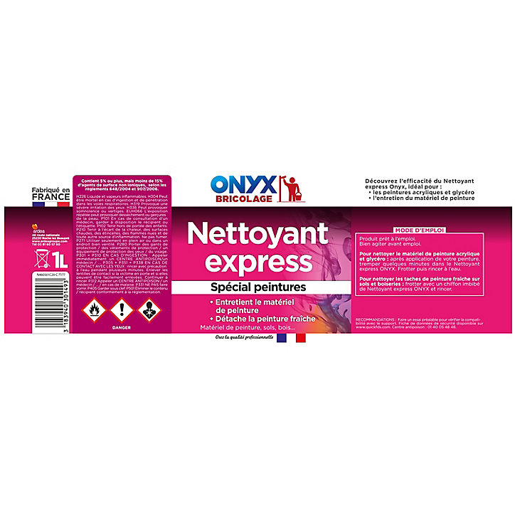 Nettoyant express spécial peintures Onyx 1L