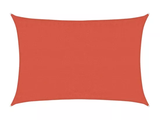 Voile d'ombrage 160g/m² rectangulaire terre cuite 3,5x4,5m PEHD