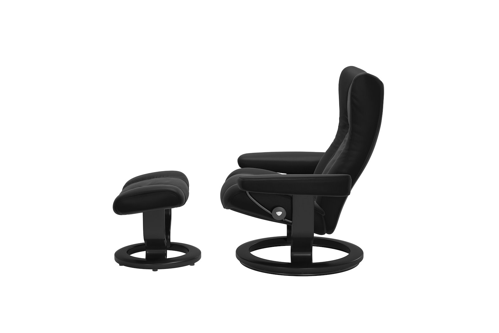 Wing lenestol m/krakk Hud Paloma Black - Classic - Sort