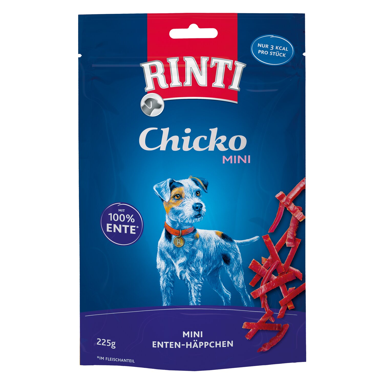 RINTI Snack Extra Chicko Mini XS  - 80 g - Ente