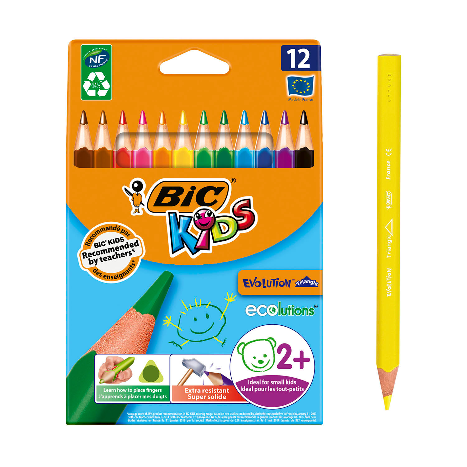 BIC Kids ECOlutions Evolution Triangle, 12st.