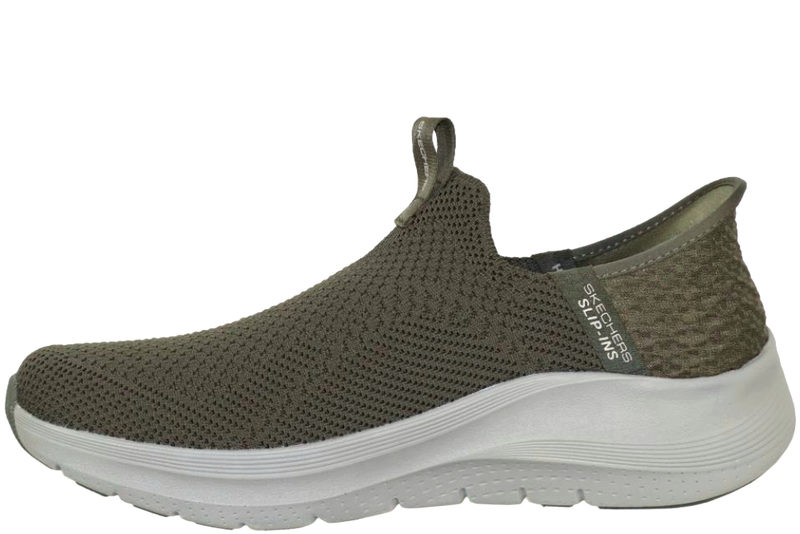 SKECHERS ARCH FIT 2.0 - CRAYN OLIVE GREEN SNEAKER SLIP-INS