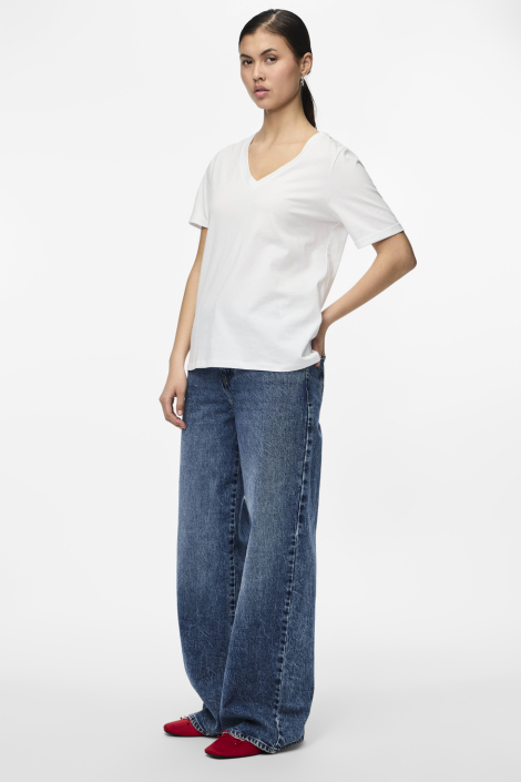 Pieces witte dames t-shirt