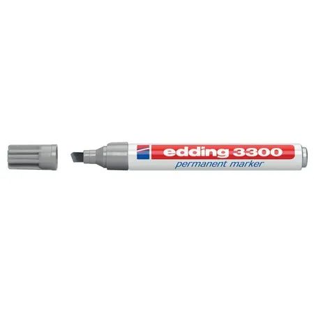 edding 3300 Permanentmarker, 1-5mm, grau