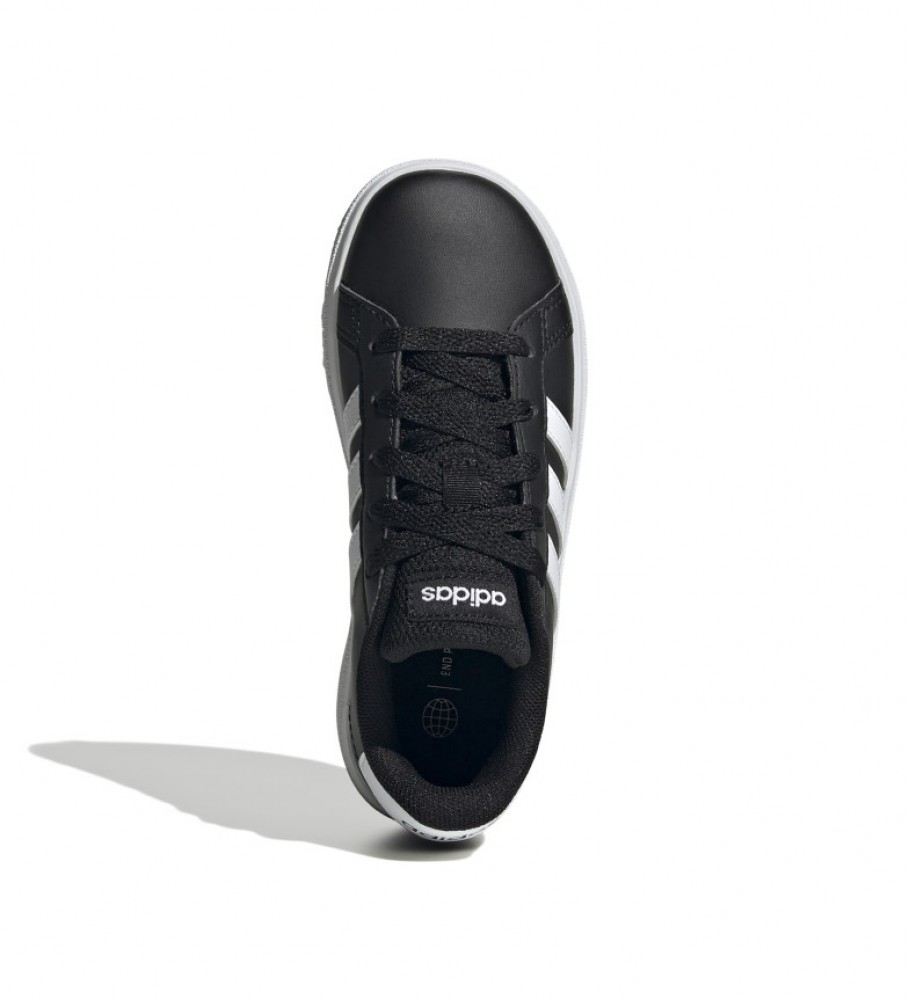 Tênis adidas Grand Court Lifestyle com cadarço, preto