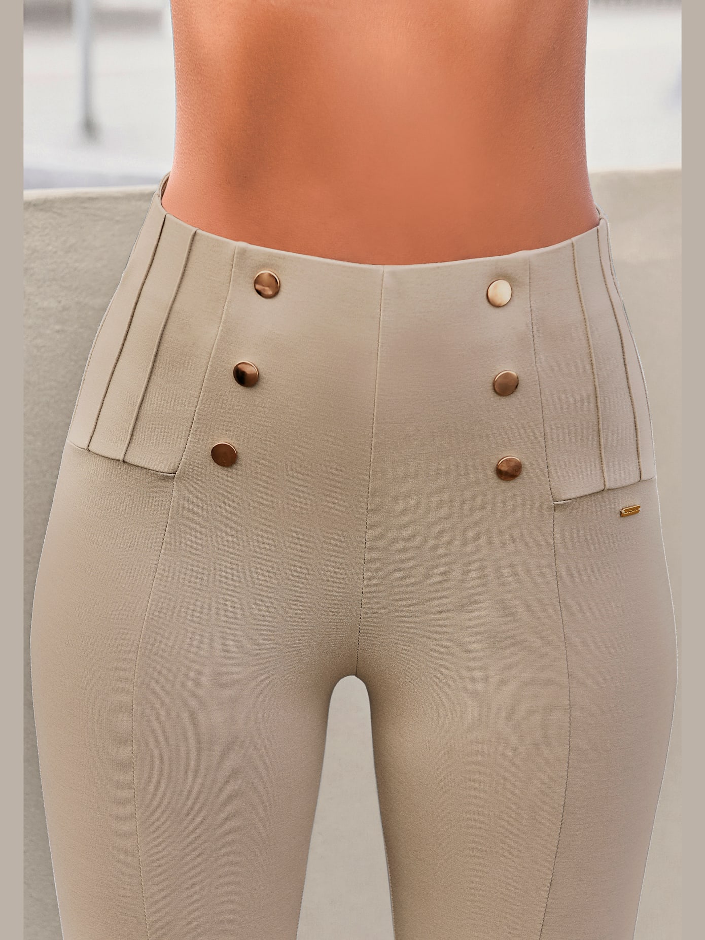 Legging taille haute caleçon taille haute