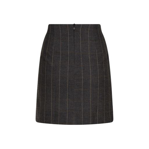 Neo Noir Helmine Soft Check Nederdel, Dark Grey, 34