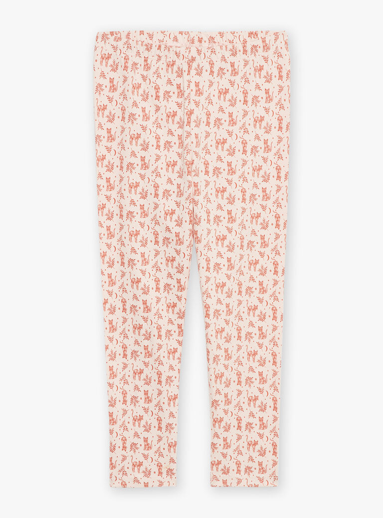 Chemise de nuit et legging rose
