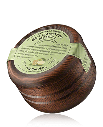 Mondial 1908 Shaving Care Bergamotto Neroli Cream Wooden Bowl 140ml