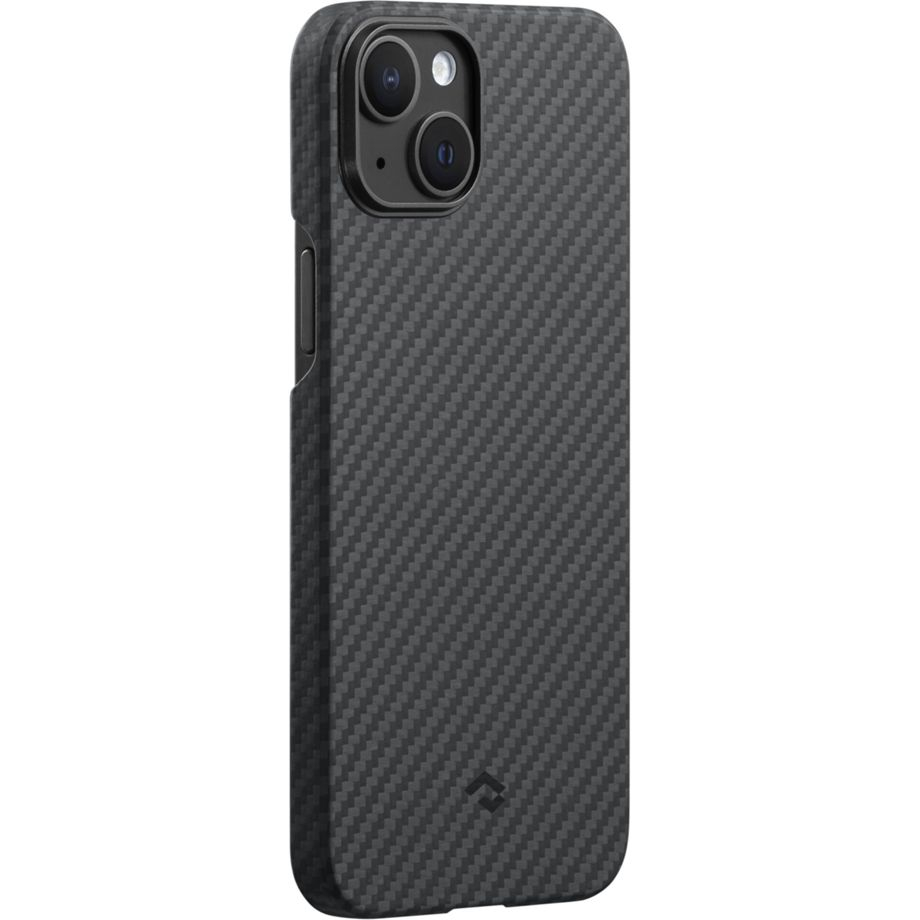 iPhone 14 MagEZ MagSafe Case 3 Aramid Schutzhülle (KI1401) - Schwarz / Grau (Carbon)