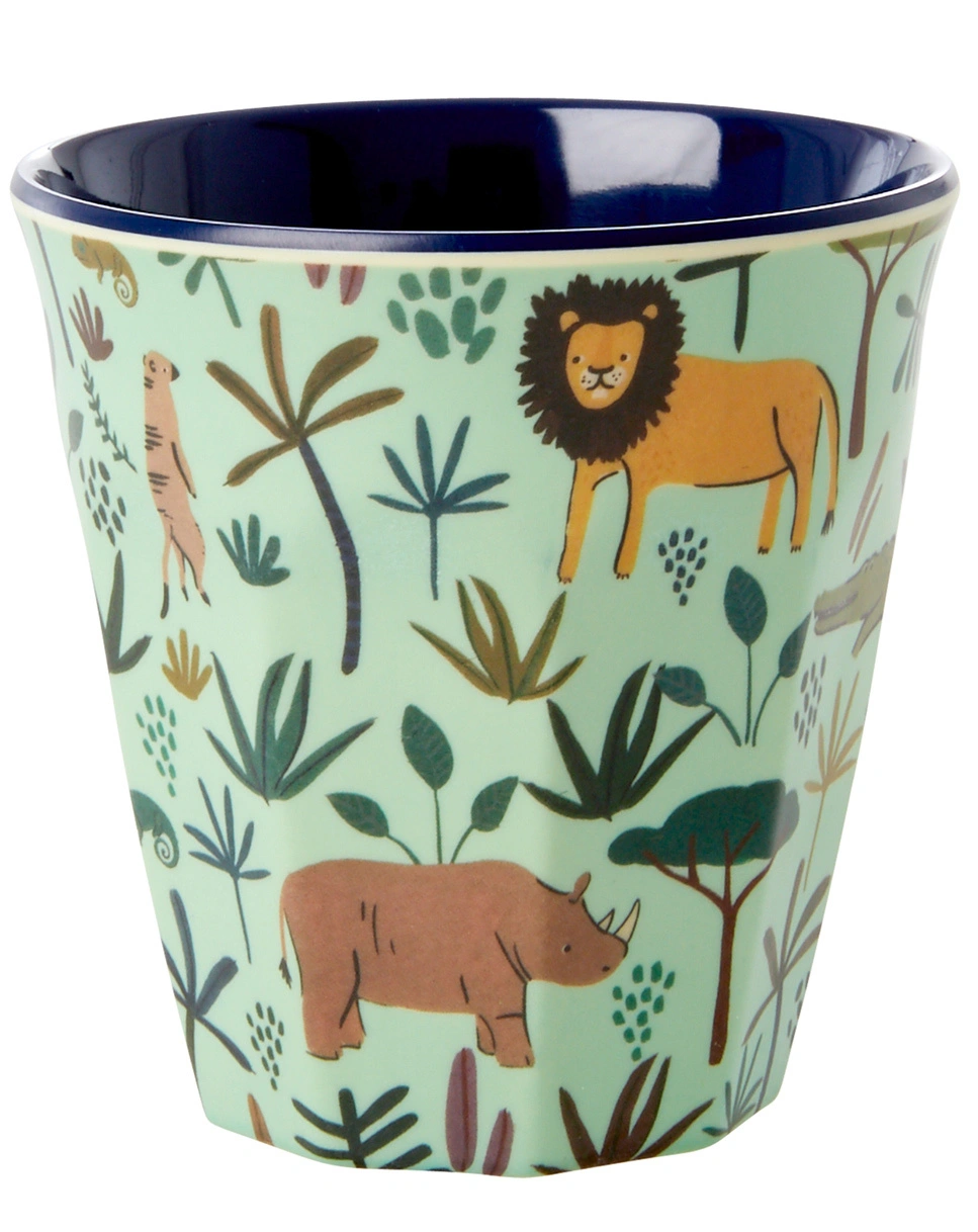 Melamin-Trinkbecher JUNGLE PRINTS small 6er-Set in bunt