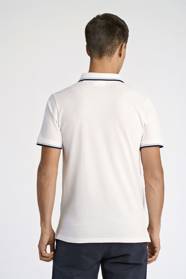 Lindbergh Polo shirt w. contrast piping Hvid