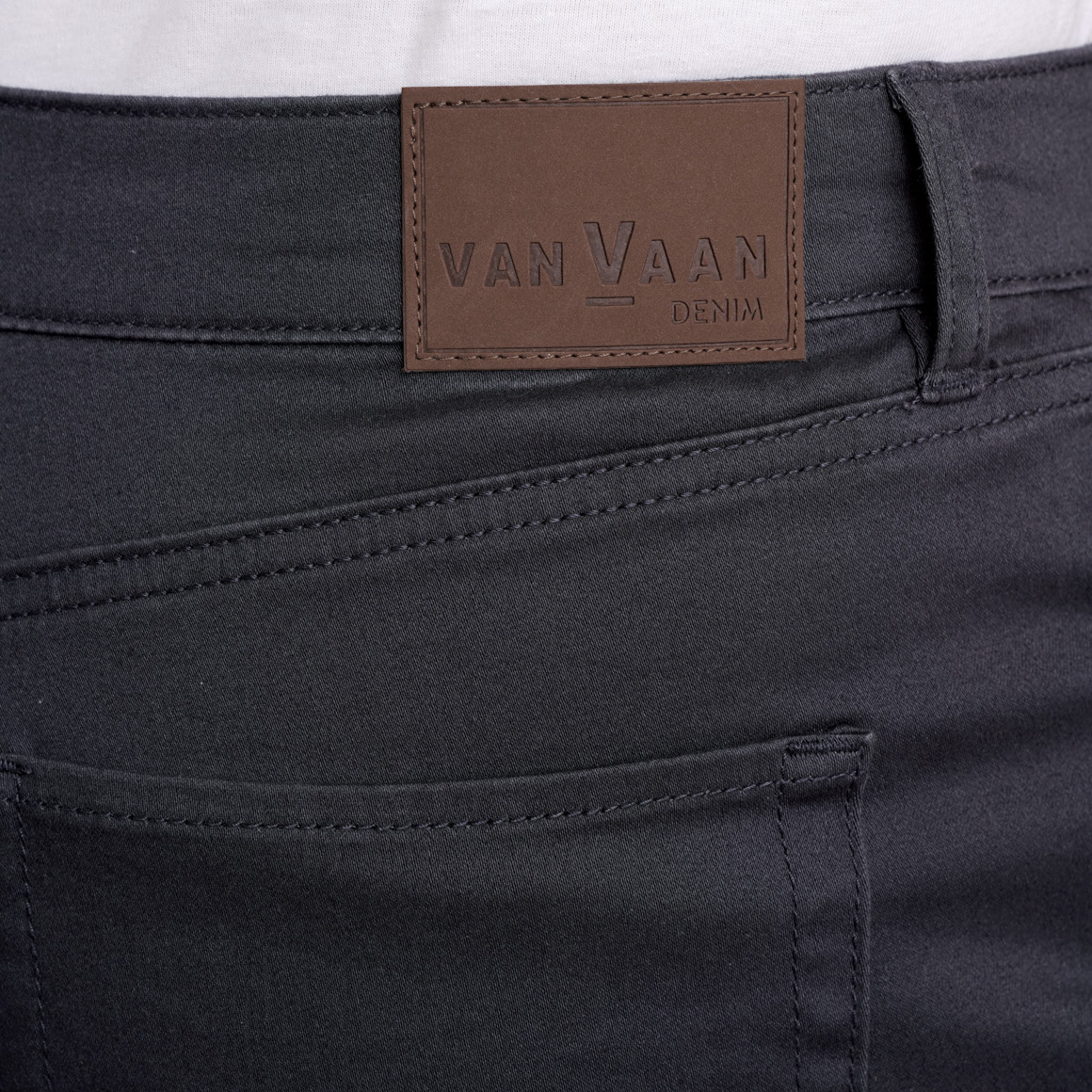 VanVaan Denim Herren Shorts im Five-Pocket-Style dunkelgrau