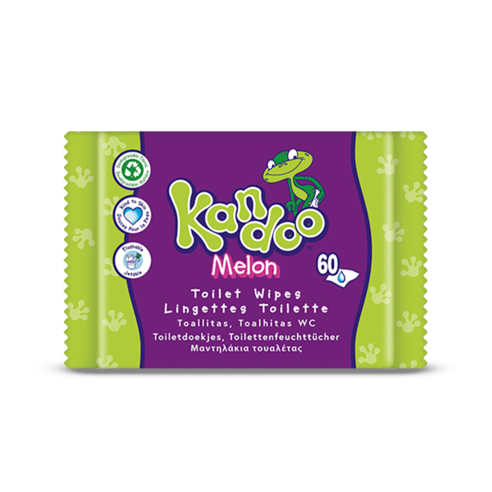 Kandoo Vochtige Toiletdoekjes Melon60 stuks