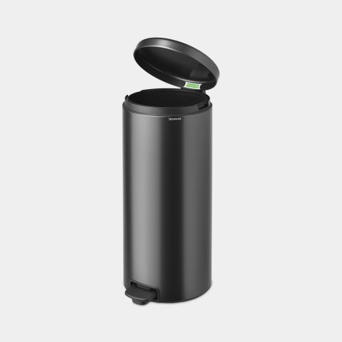 NewIcon Pedaalemmer, 30 liter, kunststof binnenemmer - Confident Grey