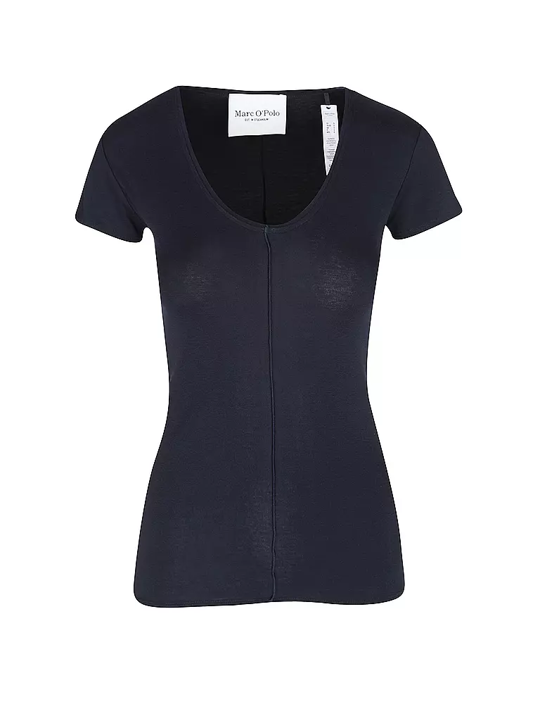 MARC O'POLO Pyjamashirt SOFT SENSATION dunkelblau