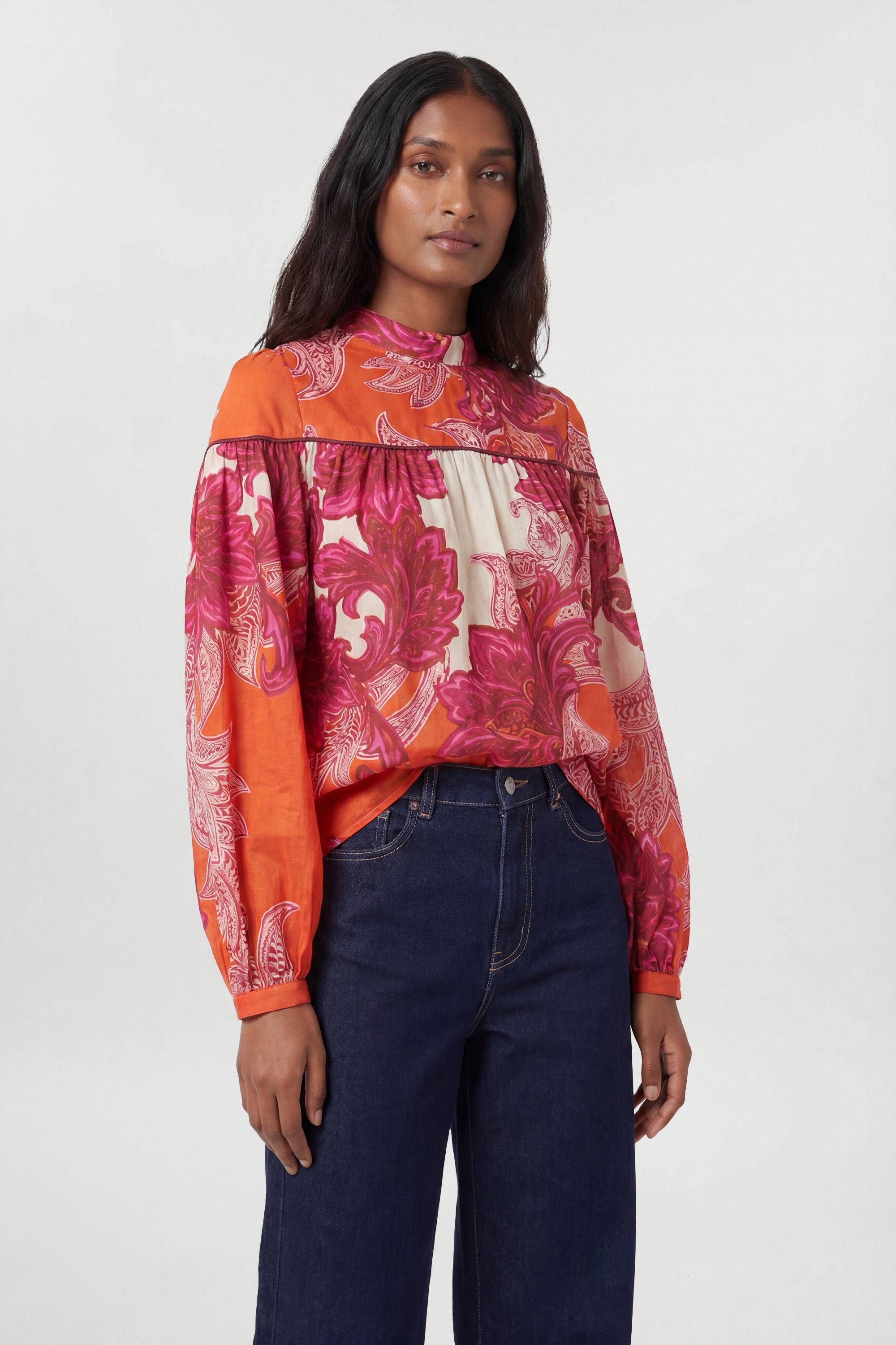 KarenMillen Chemisier À Manches Ballon Baroque