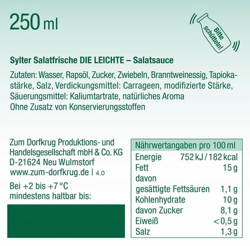 Zum Dorfkrug Sylter Salatfrische Die Leichte