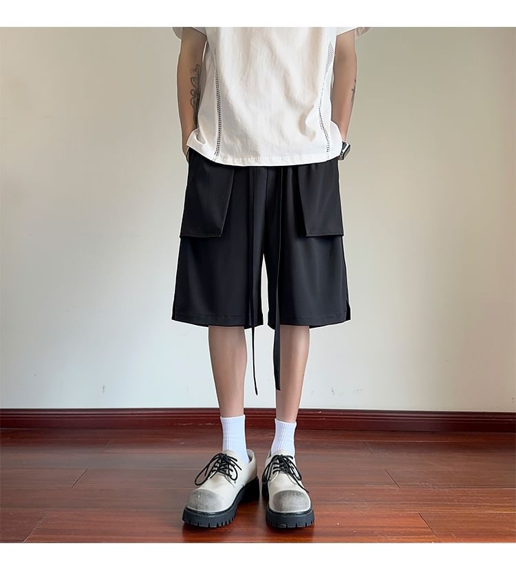 AXEN - Bermudashorts met trekkoord in de taille
