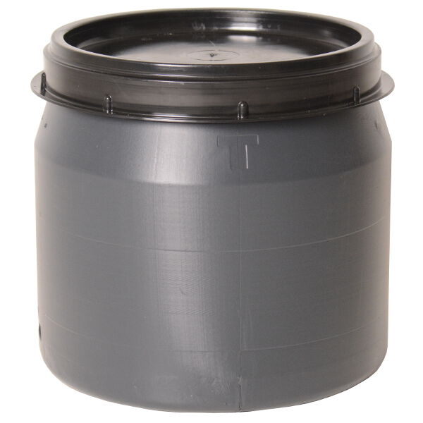 Voerton - Met schroefdeksel - 25 Liter - Grijs