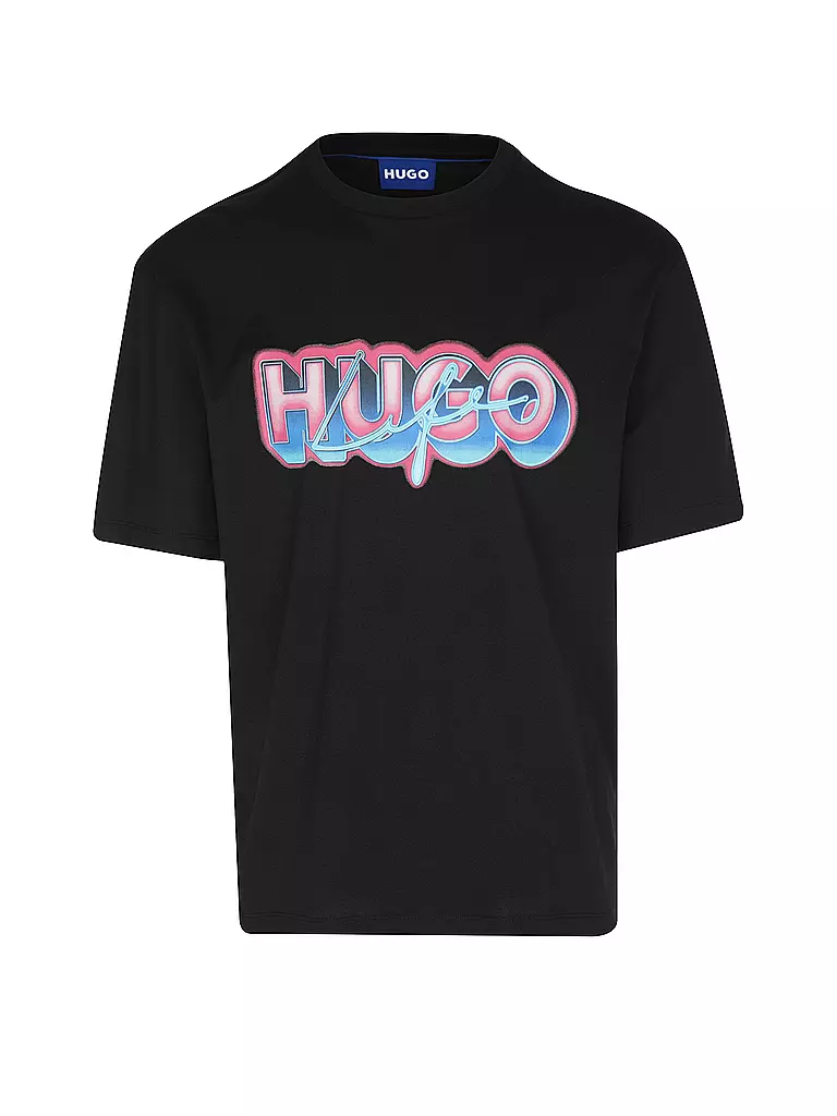 HUGO T-Shirt NILLUMI schwarz