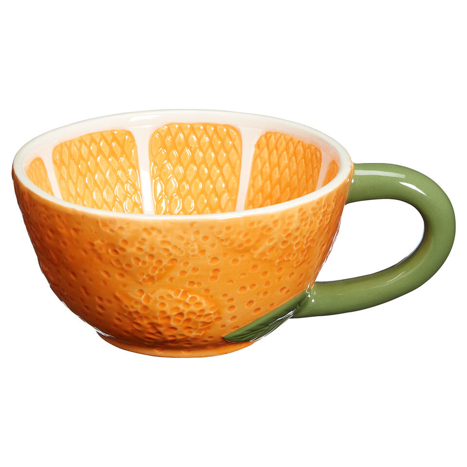 Mok Met Oor Sinaasappel Oranje 300ml