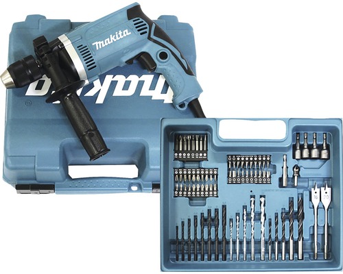 Makita HP1631KX3 710W slagboormachine inclusief 74-delige accessoireset