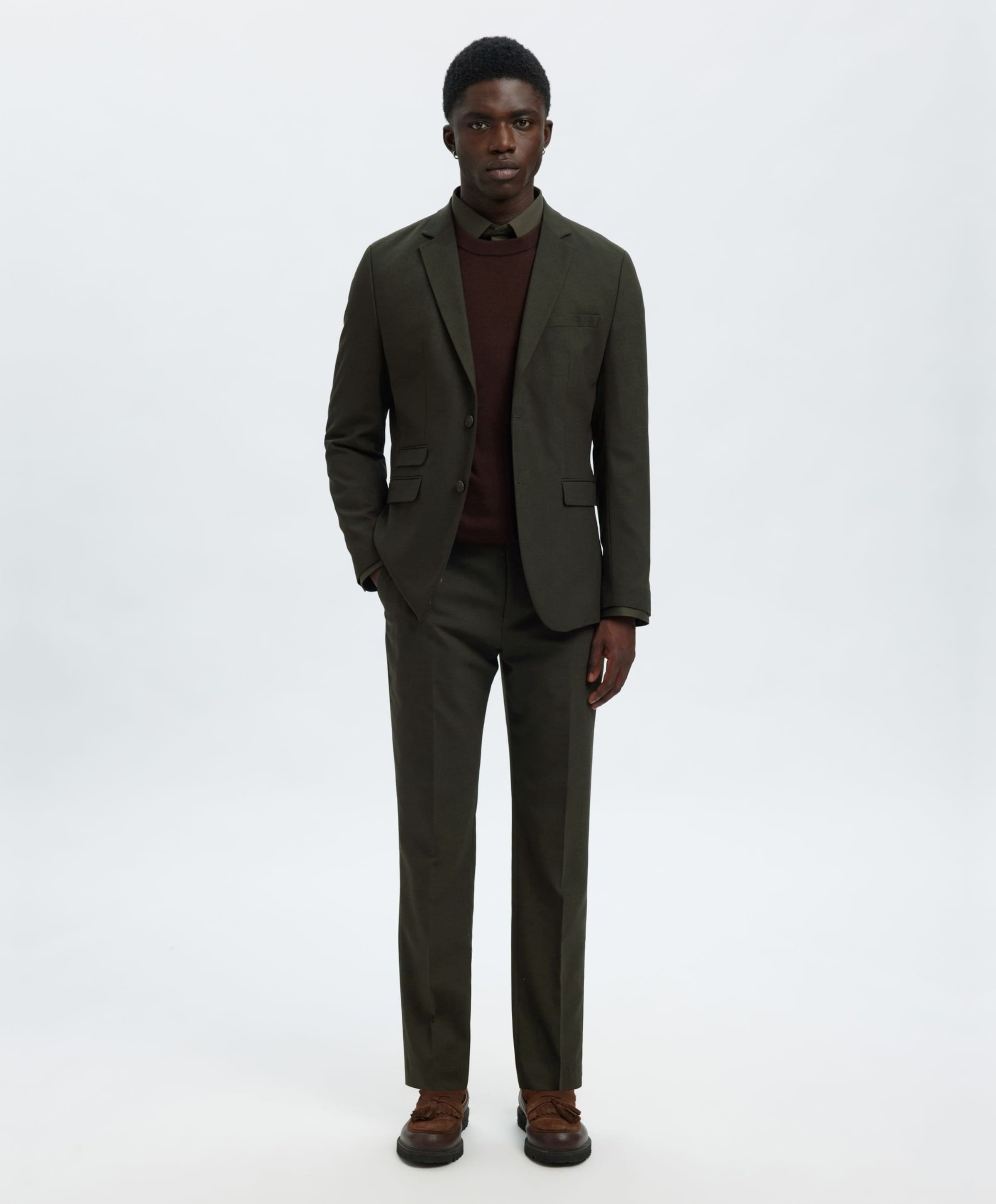 Selected Heren colbert groen