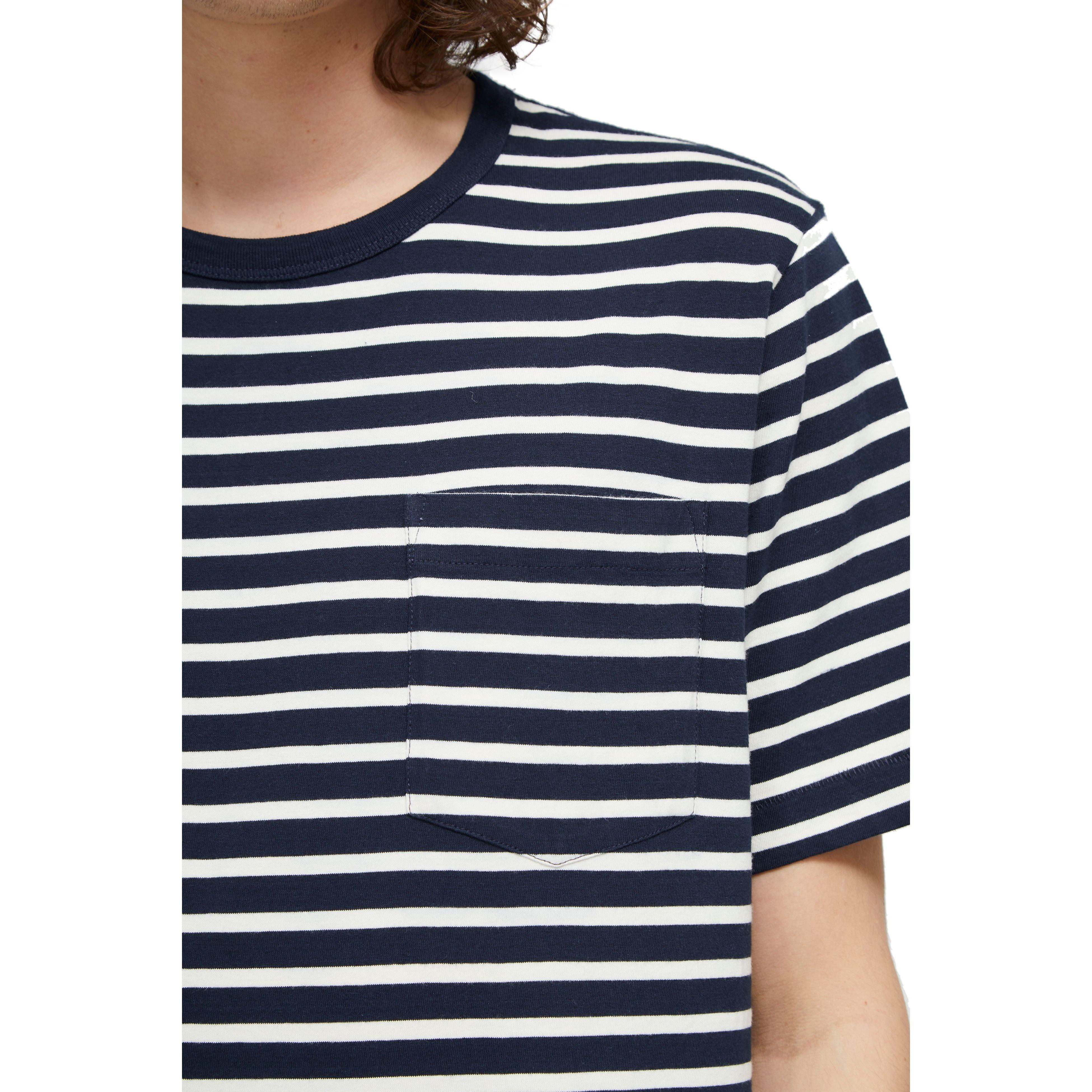 French Connection Odd Stripe Mix T-Shirt