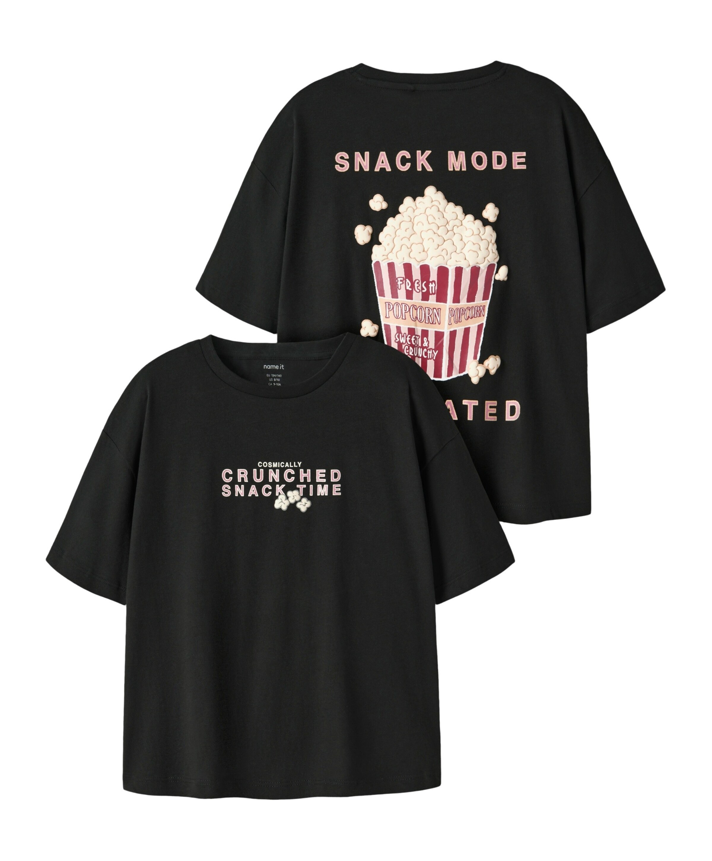 Name it Meisjes T-shirt zwart