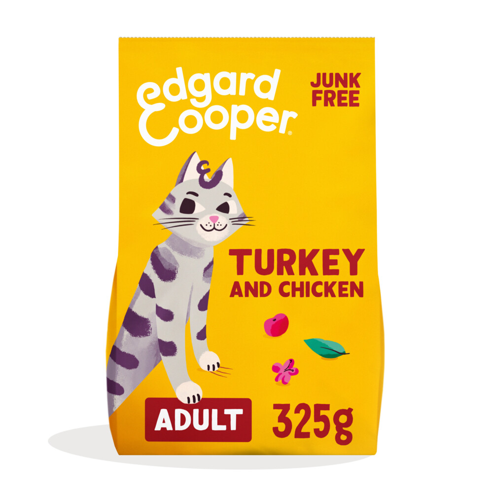Edgard & Cooper Kattenvoer Adult Kalkoen - Kip325 gr