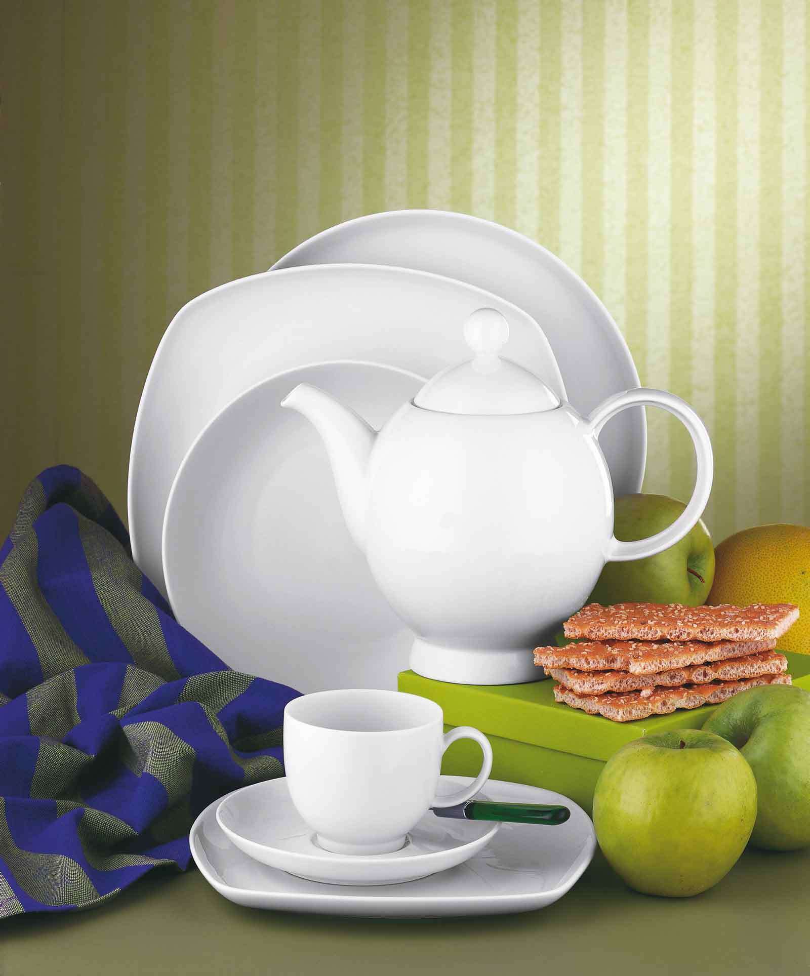 Seltmann Weiden Kaffeeservice Lido Weiß 18er Set