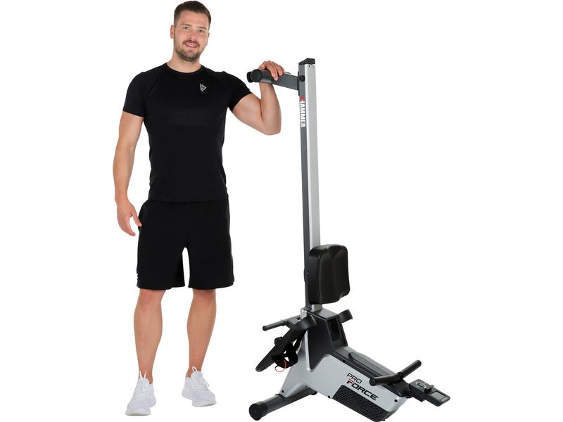 HAMMER Rudergerät Pro Force II Fitnessgerät mit einem modernem Trainingscomputer