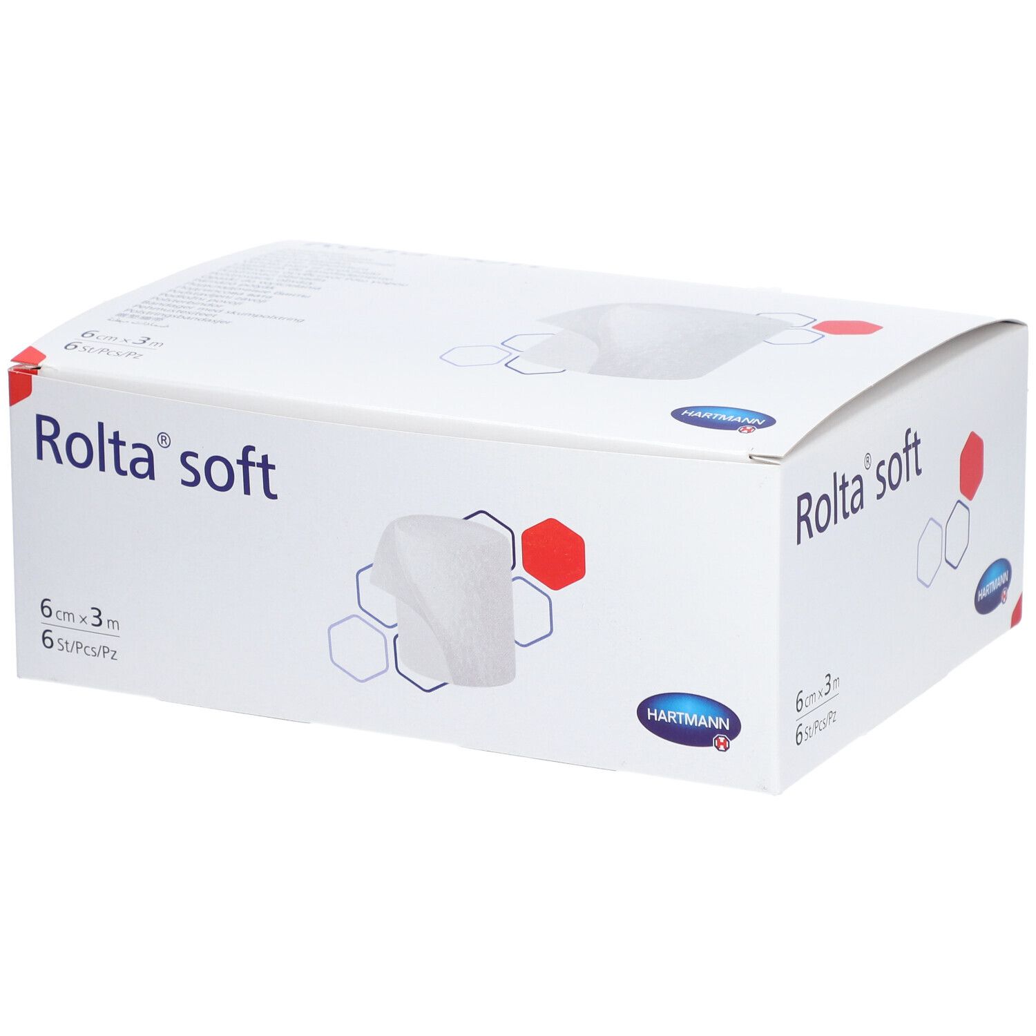 Rolta® soft Synthetik-Wattebinden 3 m x 6 cm