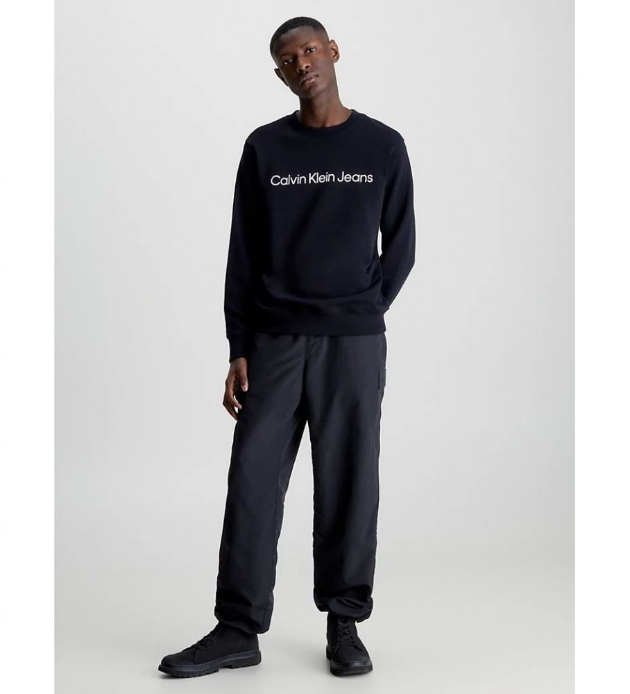 Moletom Calvin Klein com logo preto
