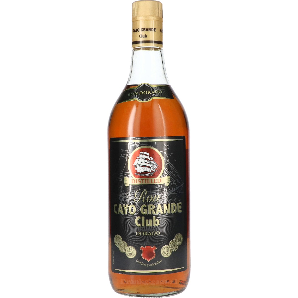 Ron Cayo Grande Club Dorado Dark 100 cl