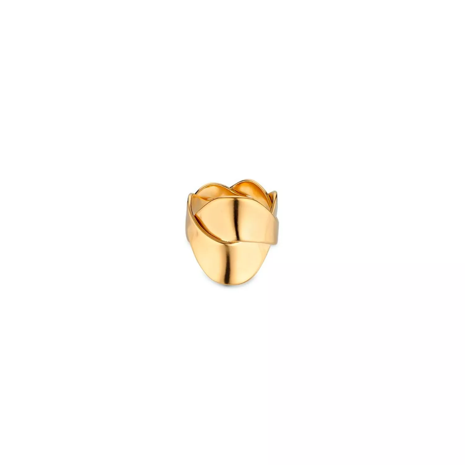 Jane Kønig Big Wavy Ring 18 kt. Forgyldt Sølv BWR-AW22-G