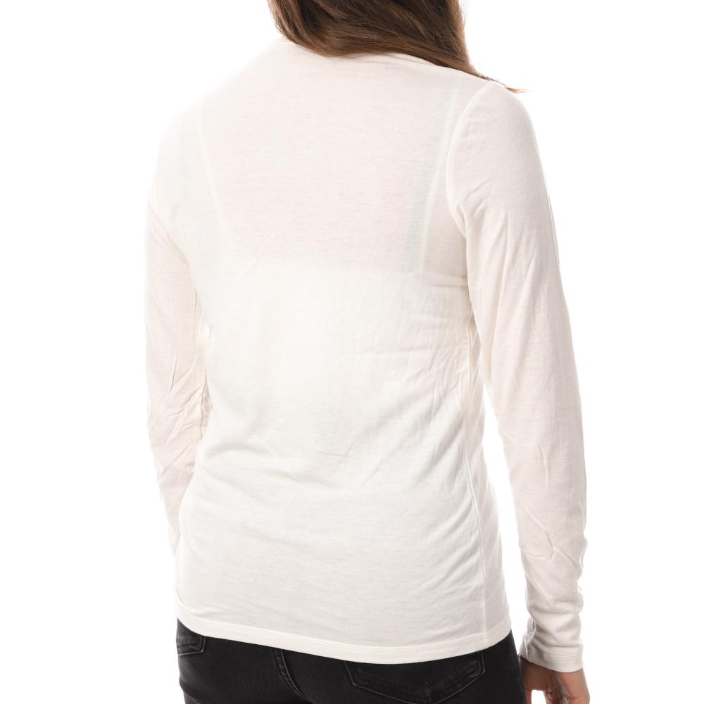 JDY T-Shirt Manches Longues Blanc Femme JDY Suma